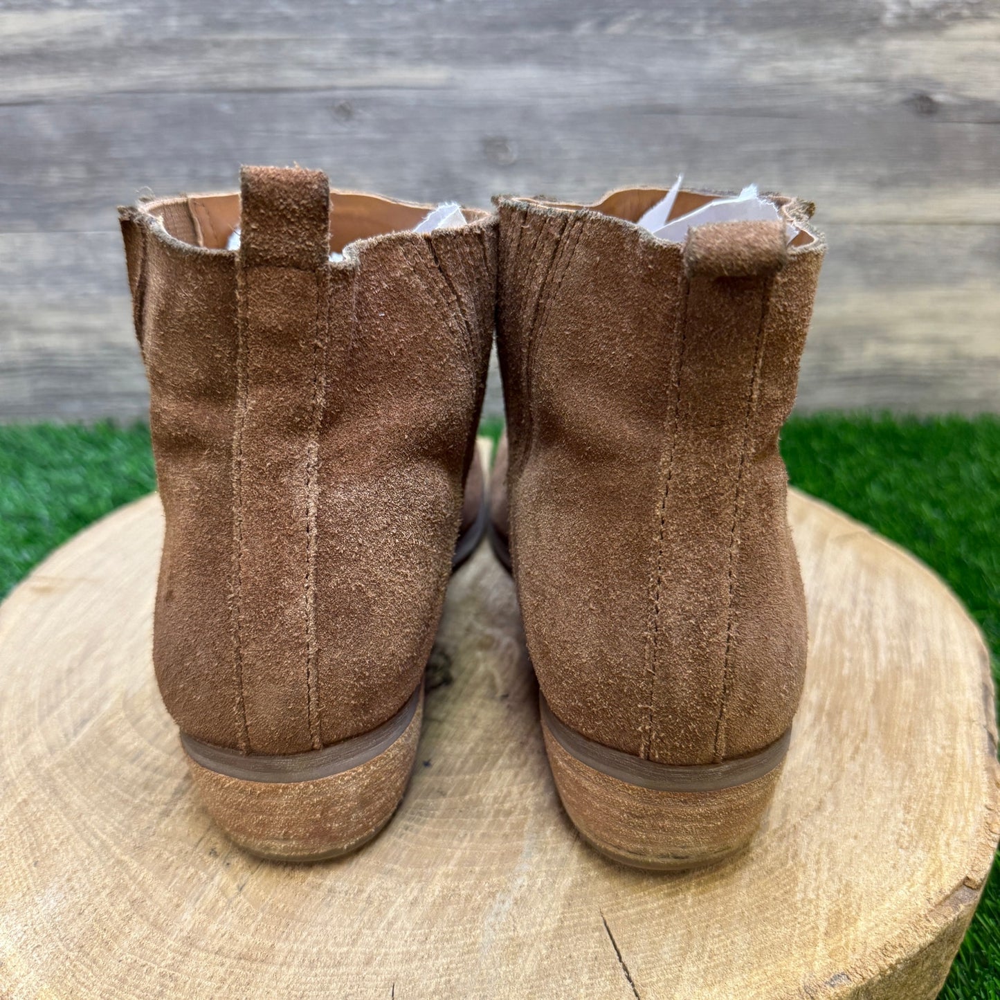 Korks Women - Size 7.5M - Tan Suede Ankle Boots Style CBFF19