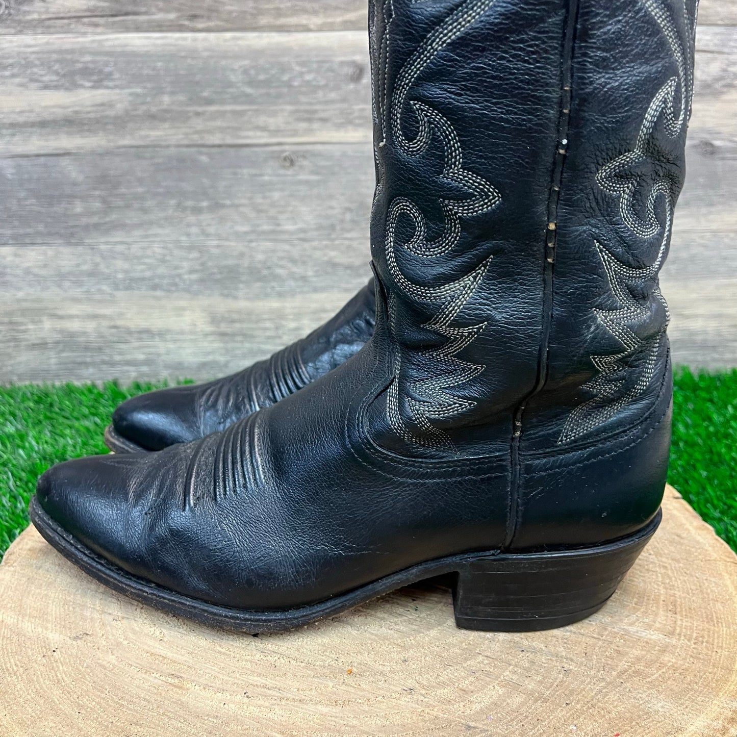 Dan Post Men - Size 7.5D - Black Cowboy Boots Style 16791