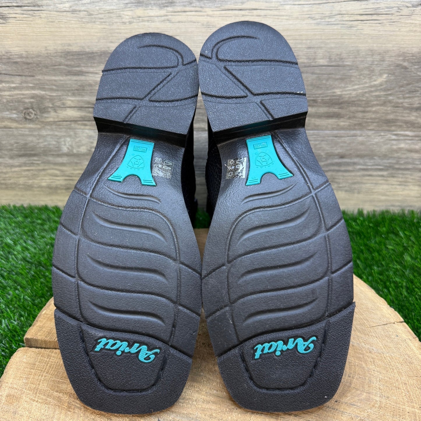 Ariat Fatbaby Women - Size 9B - Black/Blue Square Toe Cowboy Boots 10005912