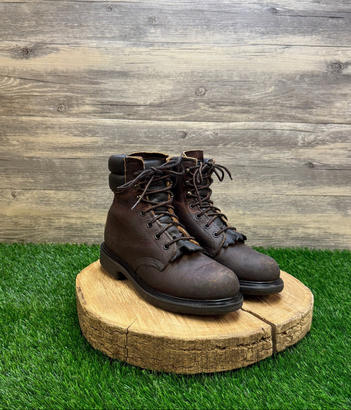 Red Wing Women - Size 6 - Brown Steel Toe Lace Up Boots Style PT99