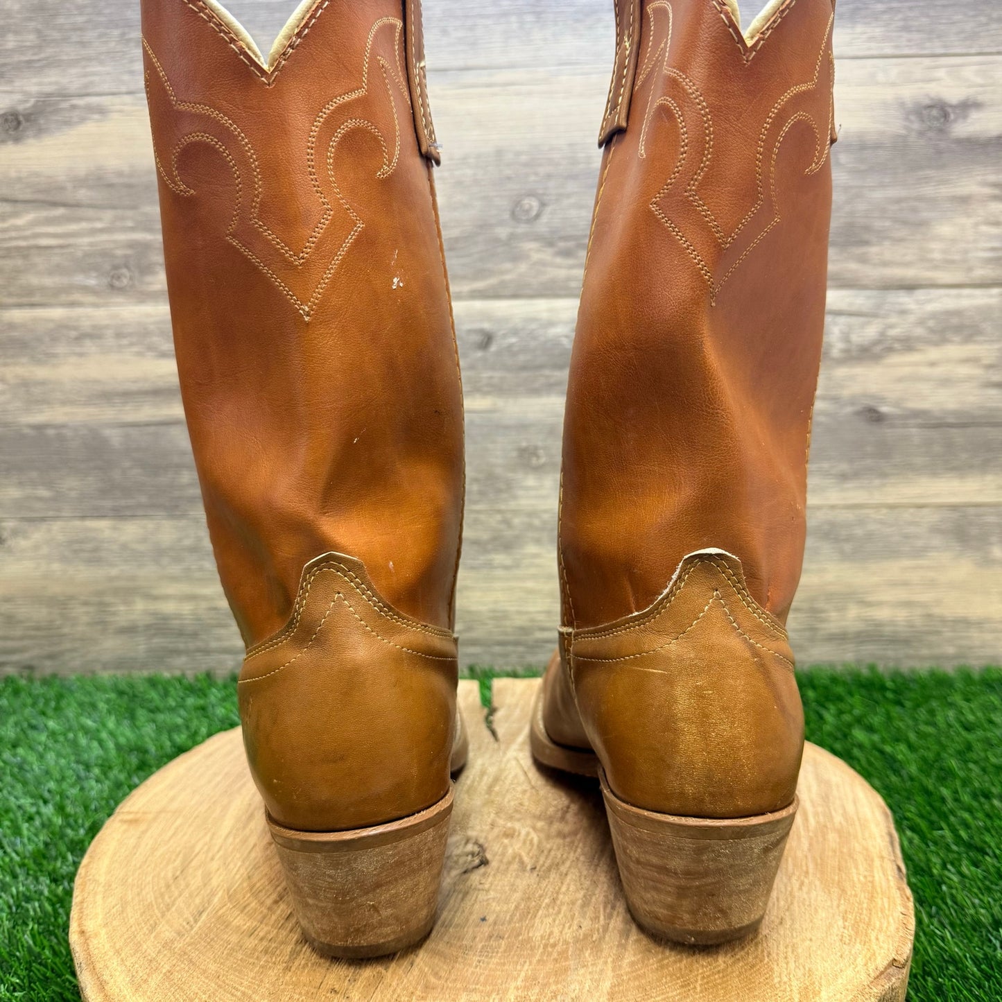Acme Men - Size 7.5D - Tan Dingo Cowboy Boots 5907