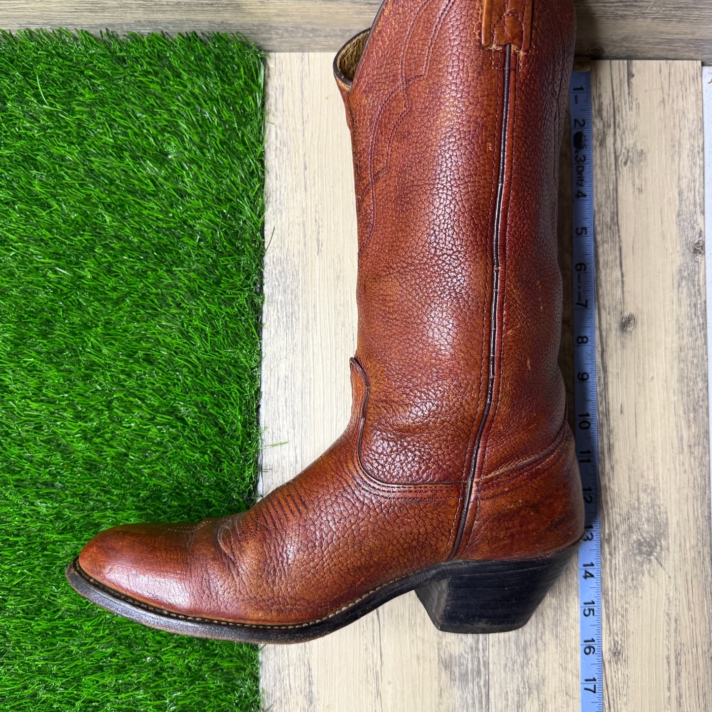 Double H Men - Size 10D - Copper Bull Shoulder Cowboy Boots Style 2126