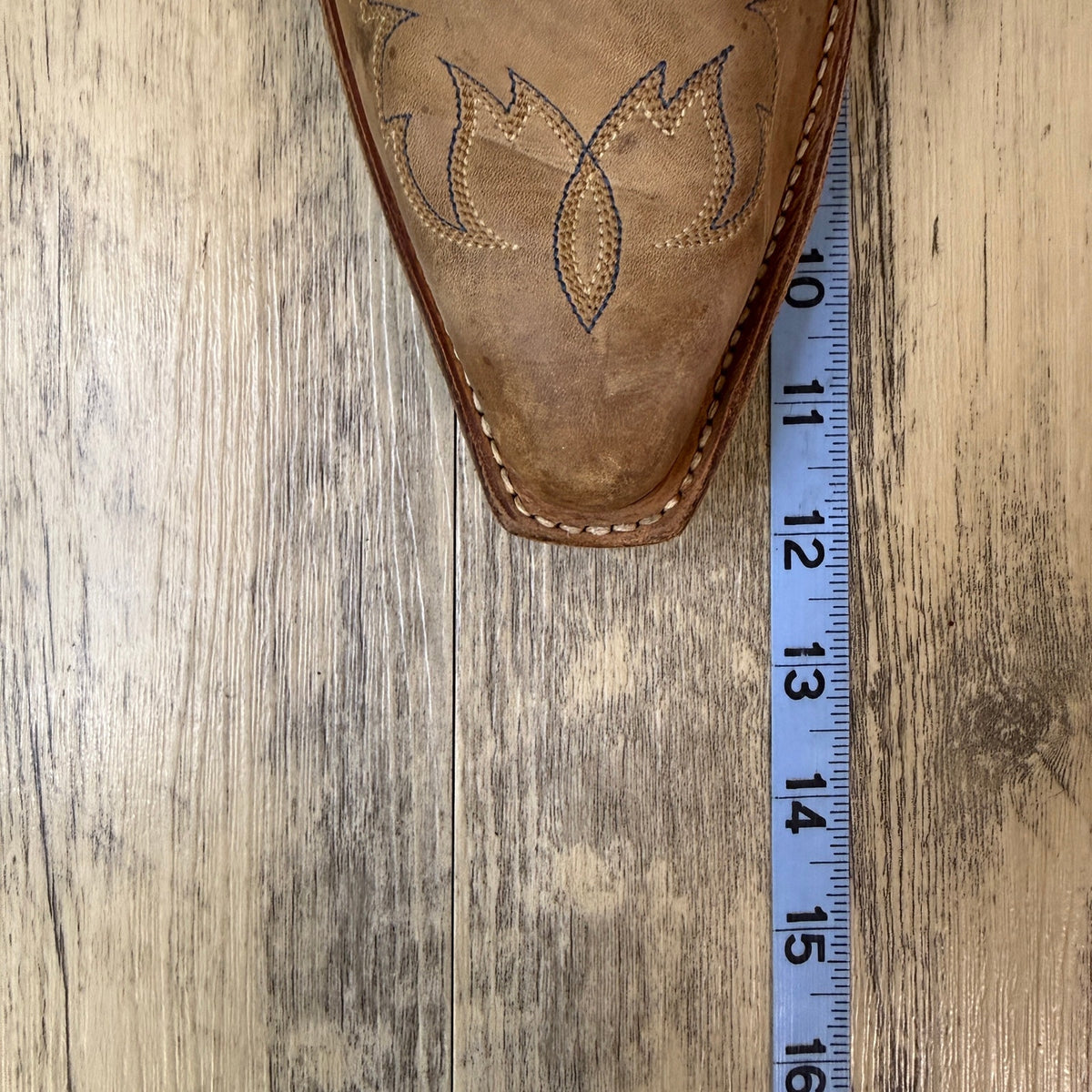 Nocona Men - Size 10B - Tan/Blue Stitching Western Cowboy Boots Style L02732