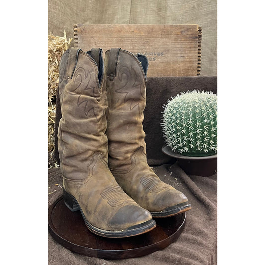 Durango Men - Size 7.5D - Brown Slouch Cowboy Boots Style SW542
