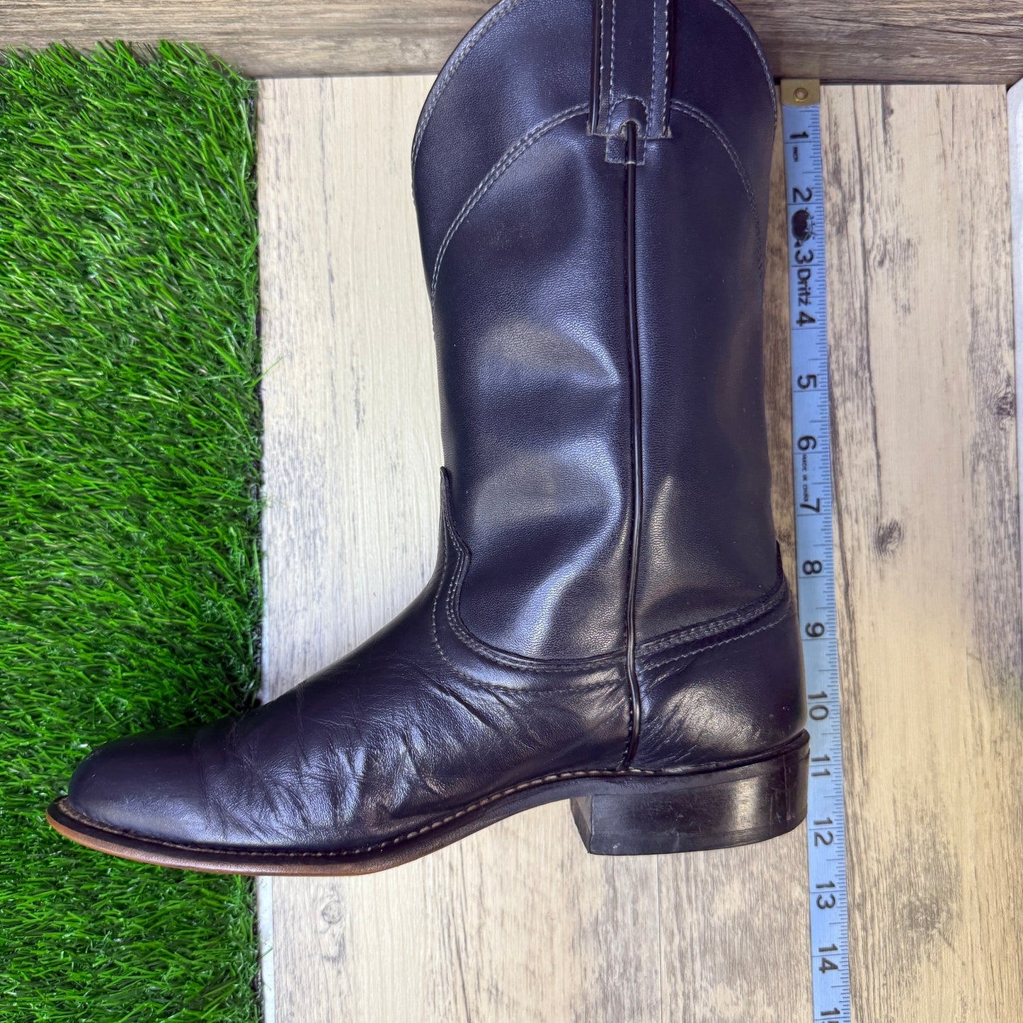 Laredo Women - Size 7.5M - Vintage Blue/Black Roper Cowboy Boots Style 36009