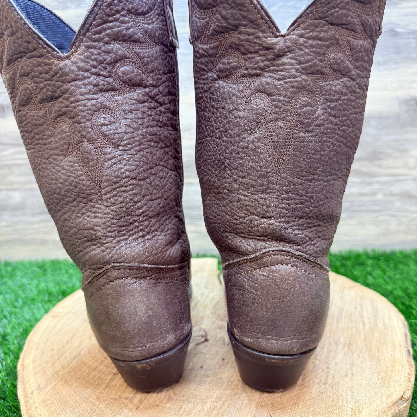 Masterson Women - Size 8M - Brown Toe Plate Western Cowboy Boots RB888