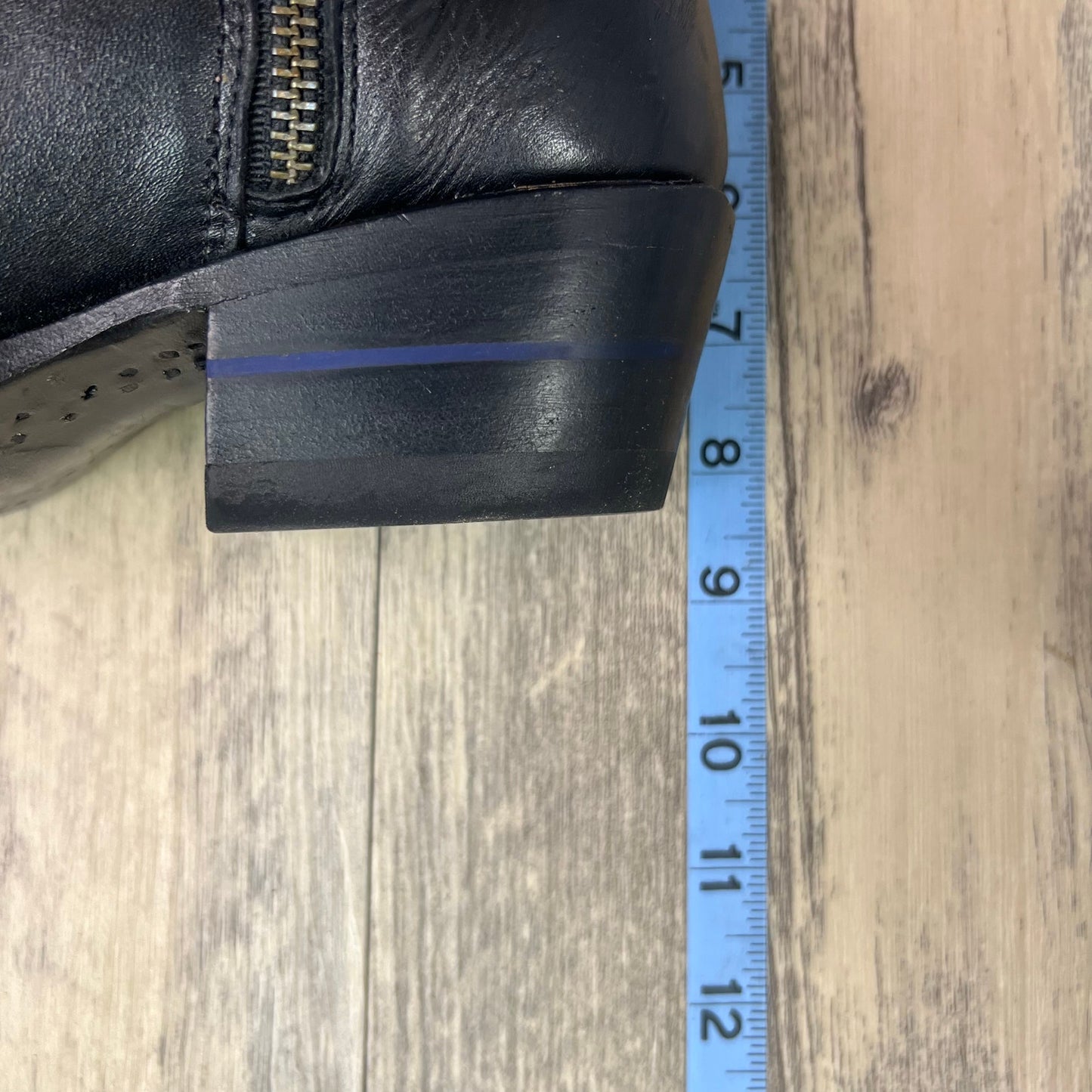 Alvies Women - Size 6.5B - Black Zipper Ankle Boots The Trinity