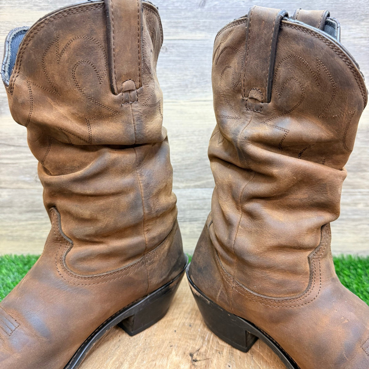 Durango Women - Size 9.5M - Brown Soft Slouch Toe Cowboy Boots RD542