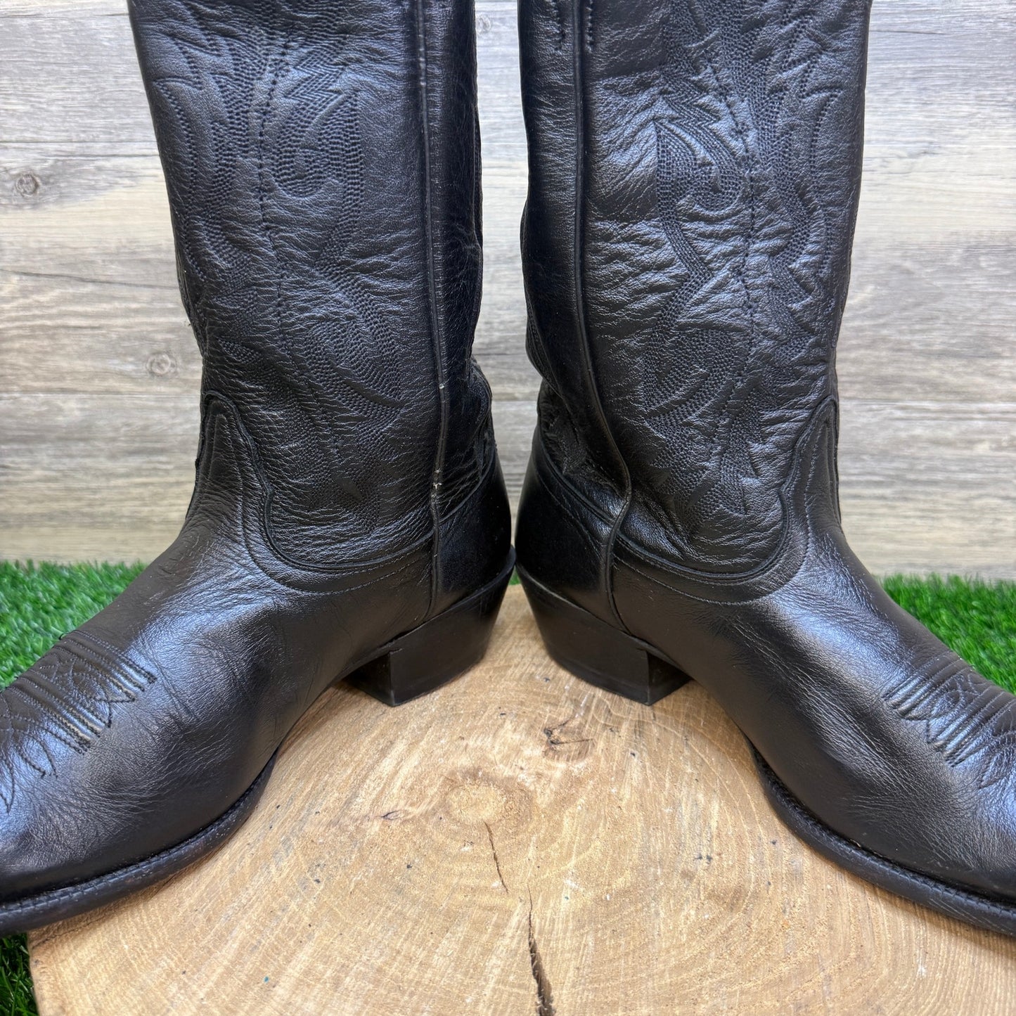Nocona Men - Size 11.5D - Black Imperial Western Cowboy Boots Style NB2005