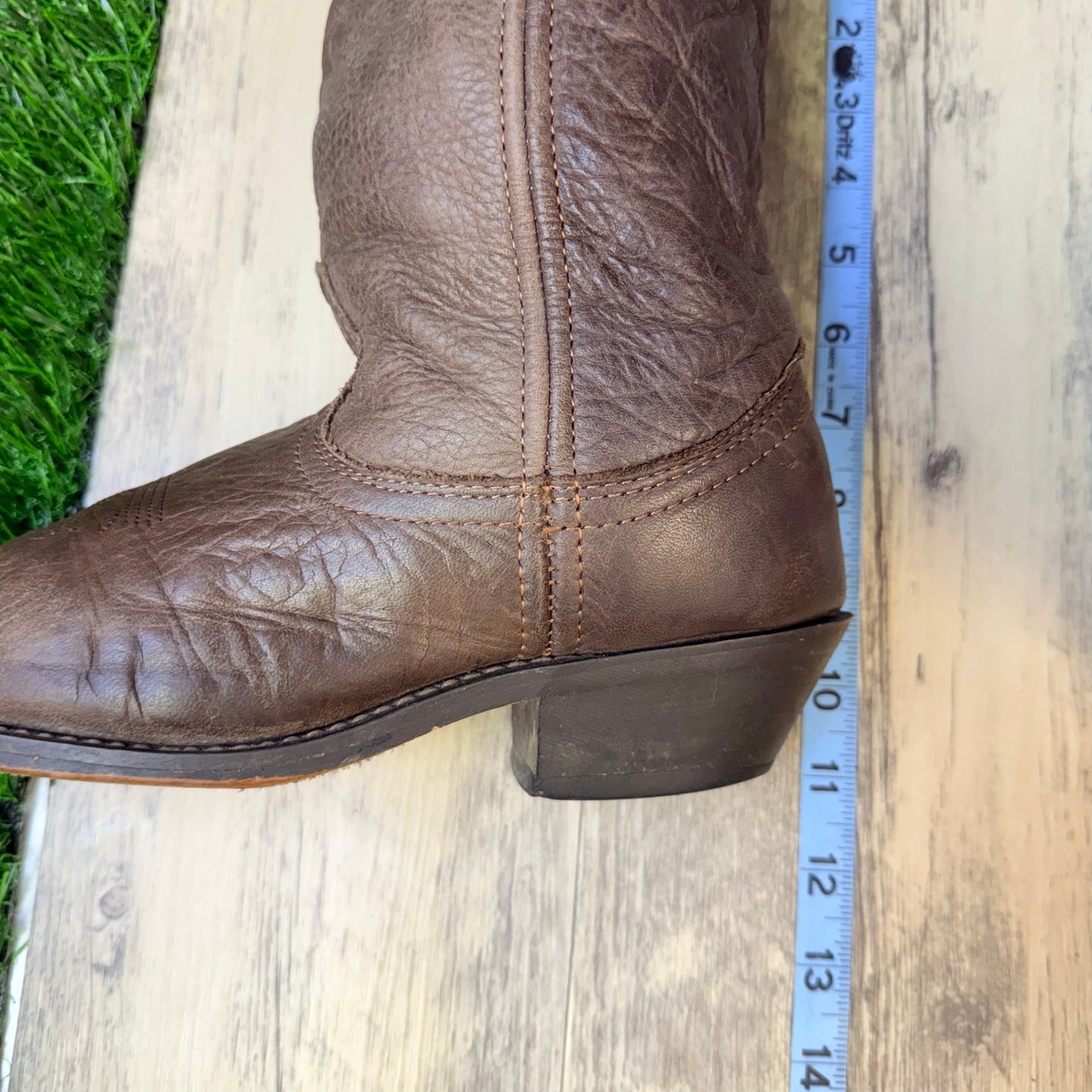 Masterson Women - Size 8M - Brown Soft Leather Toe Plate Cowboy Boots RB888