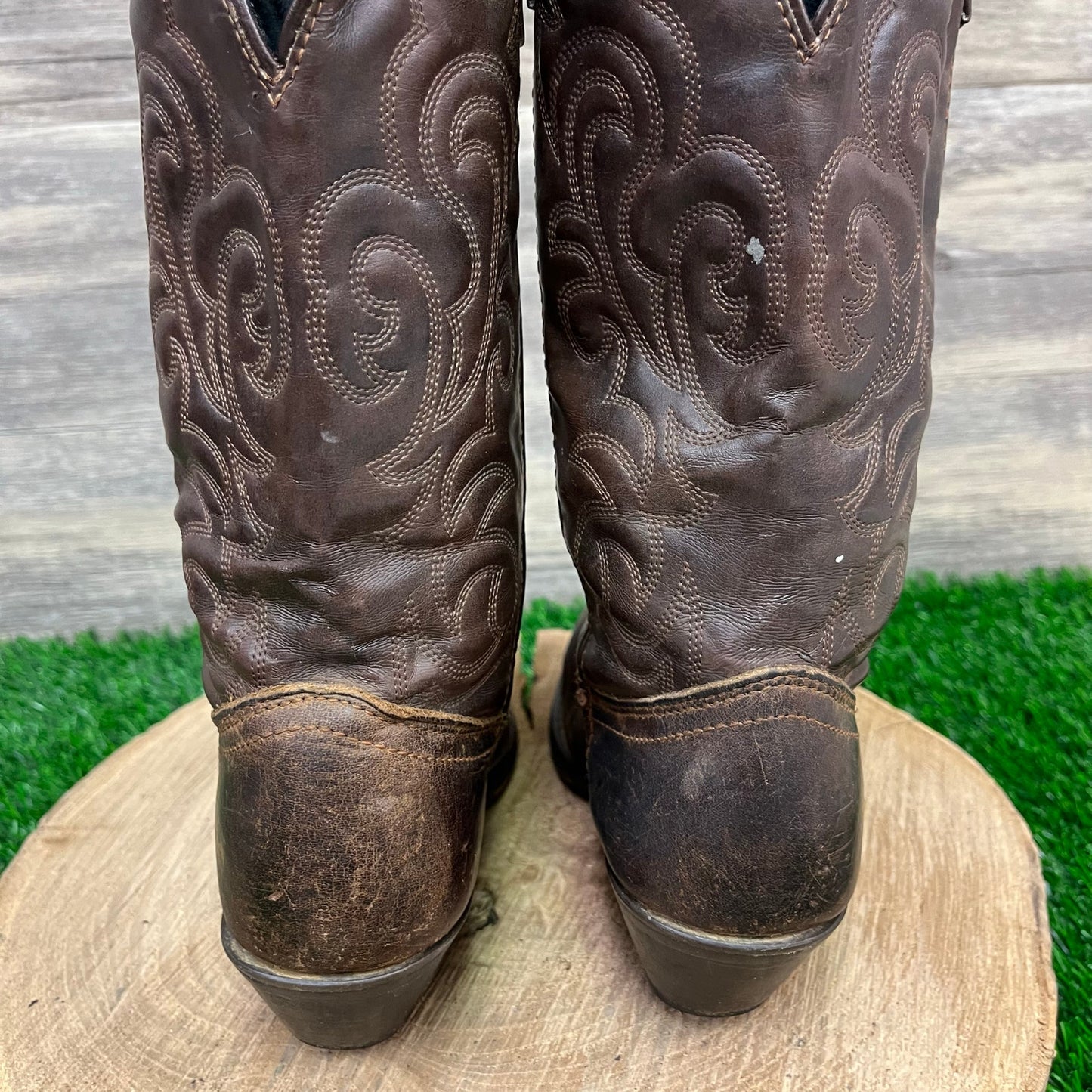 Laredo Women - Size 6.5M - Brown Snip Toe Cowboy Boots Style 5763