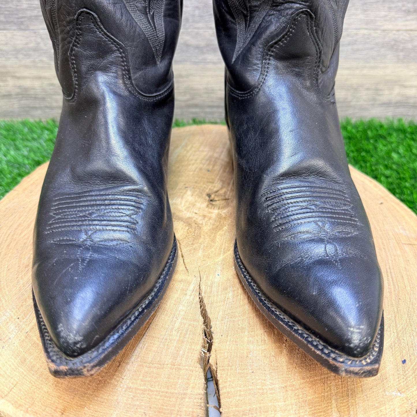 J Chisholm - Size 10M - Black Cowboy Boots D820