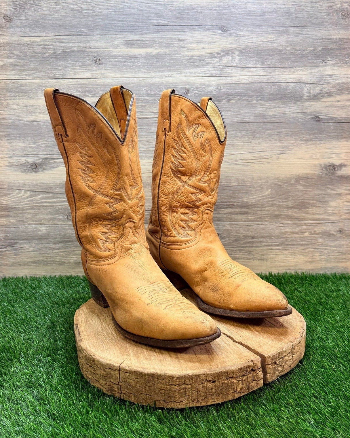 Texas Men - Size 12EE - Tan Soft Western Cowboy Boots M511