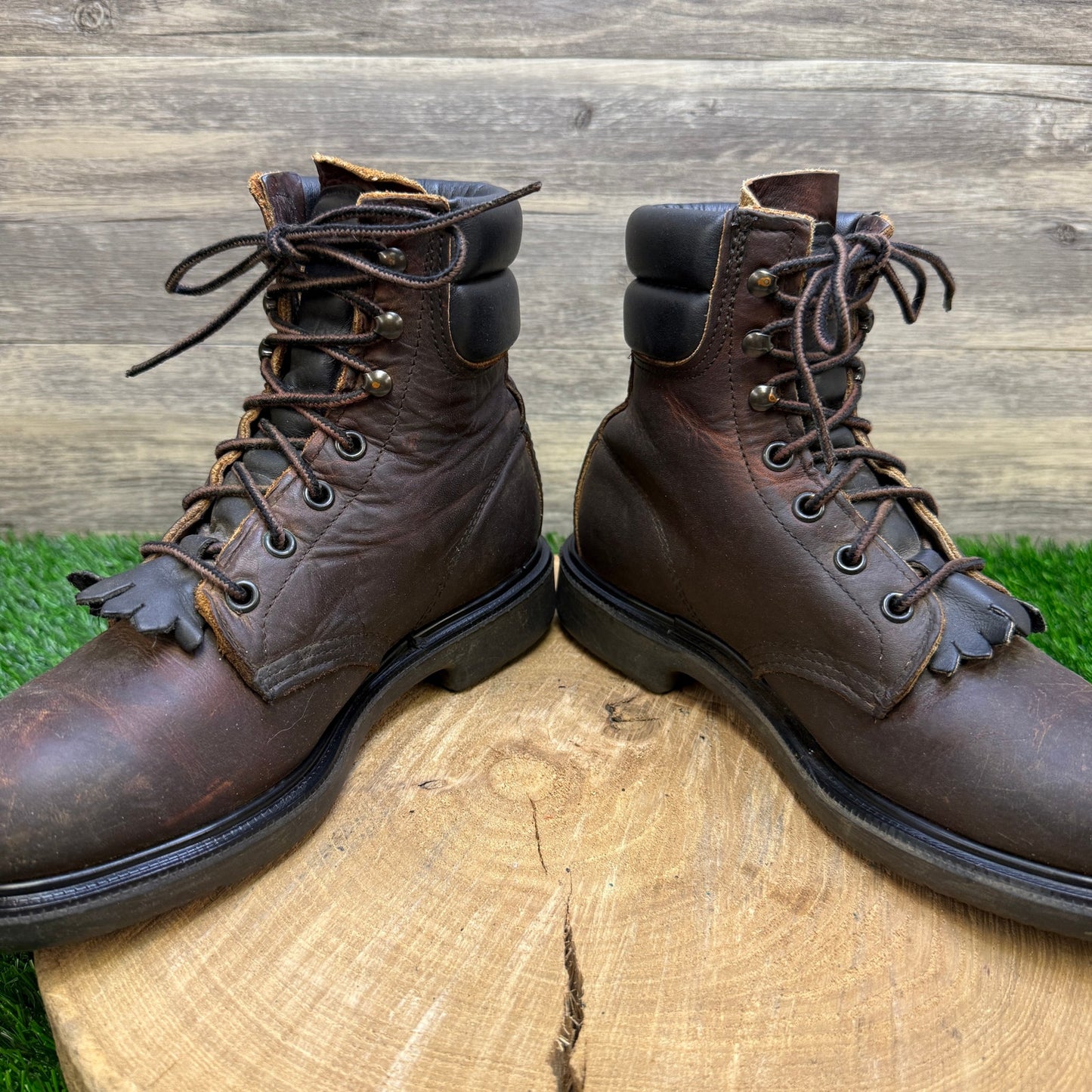 Red Wing Women - Size 6 - Brown Steel Toe Lace Up Boots Style PT99