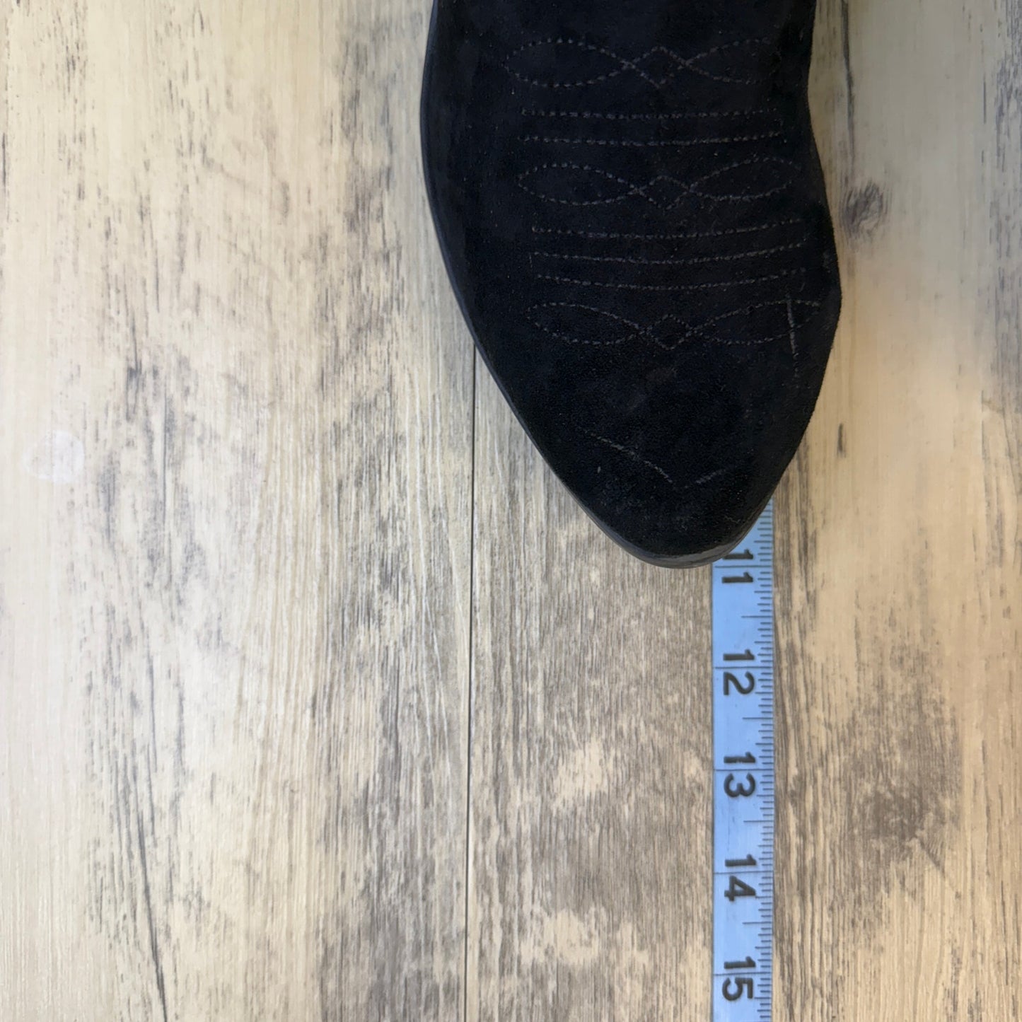 Universal Thread Women - Size 10 - Black Faux Suede Ankle Buckle Boots