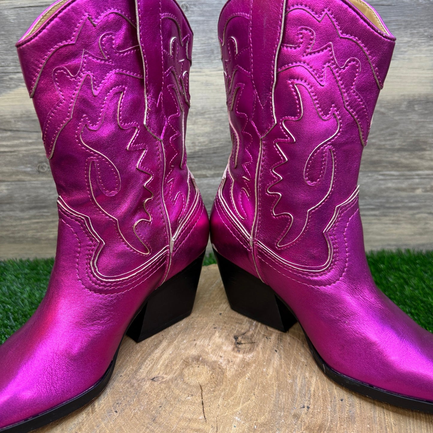 Dolce Vita Women - Size 7.5 - Hot Pink Faux Leather Boots
