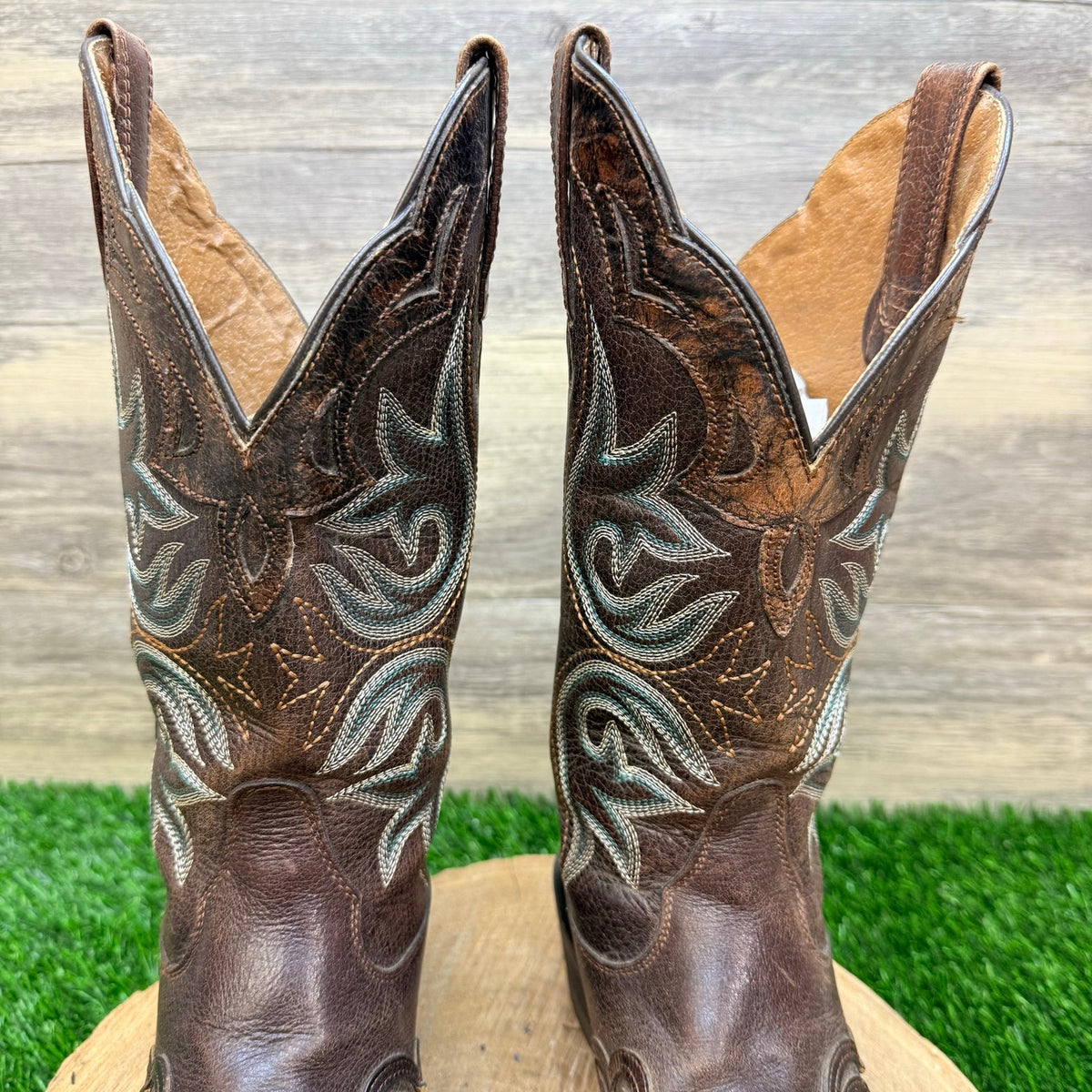 Ariat Women - Size 7.5B - Brown Snip Toe Cowboy Boots 10014090