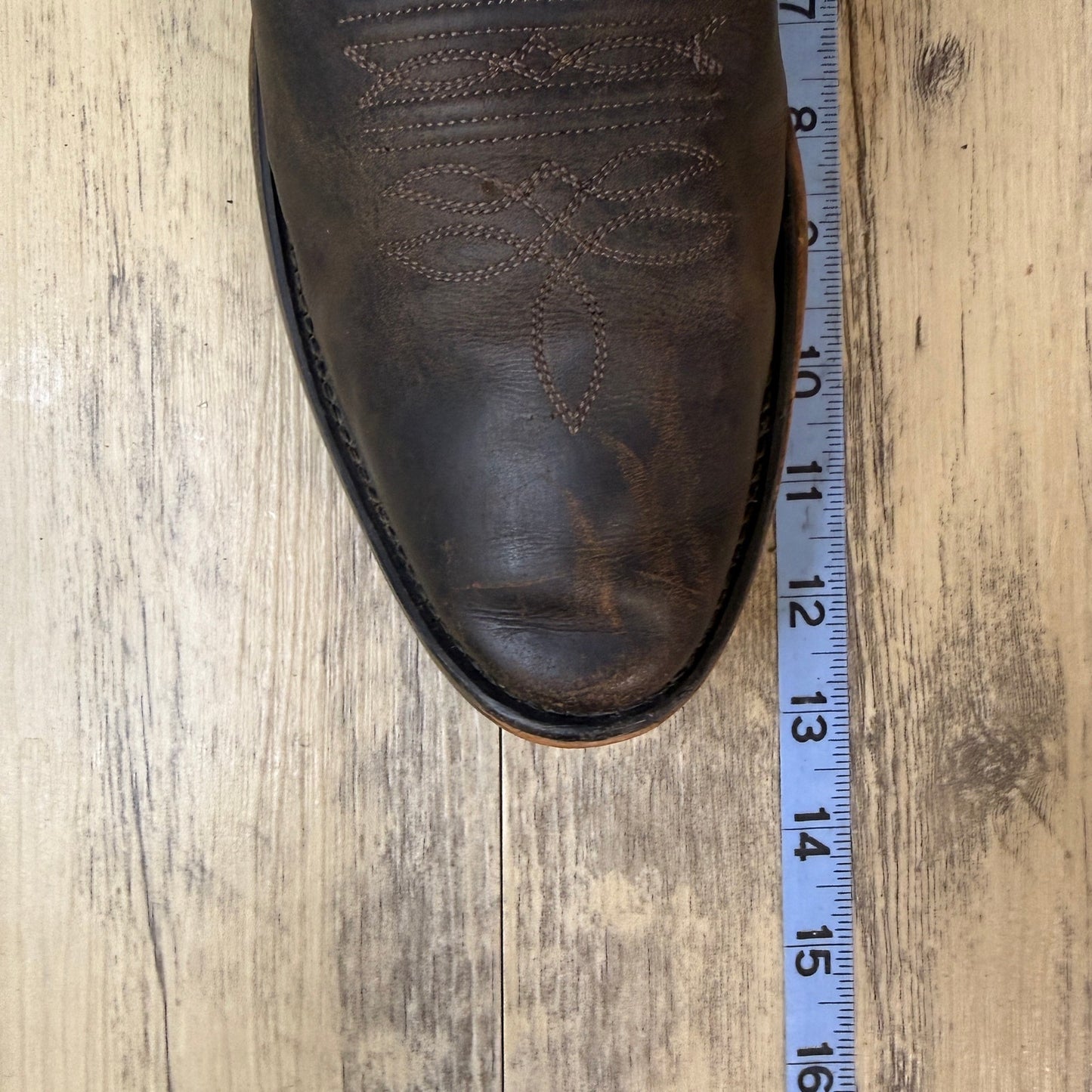 Old West Men - Size 13EE - Dark Brown Western Cowboy Boots Style SCM3051
