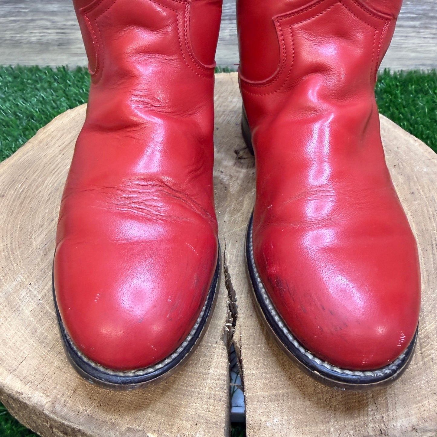 Unknown Women - Size 5.5B - Vintage Red Roper Western Cowboy Boots