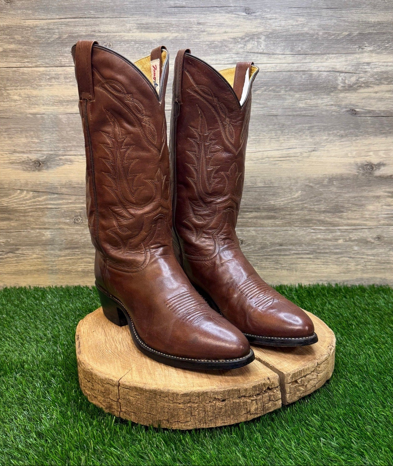 Tony Lama Men - Size 11D - Brown Western Cowboy Boots Style VM2989