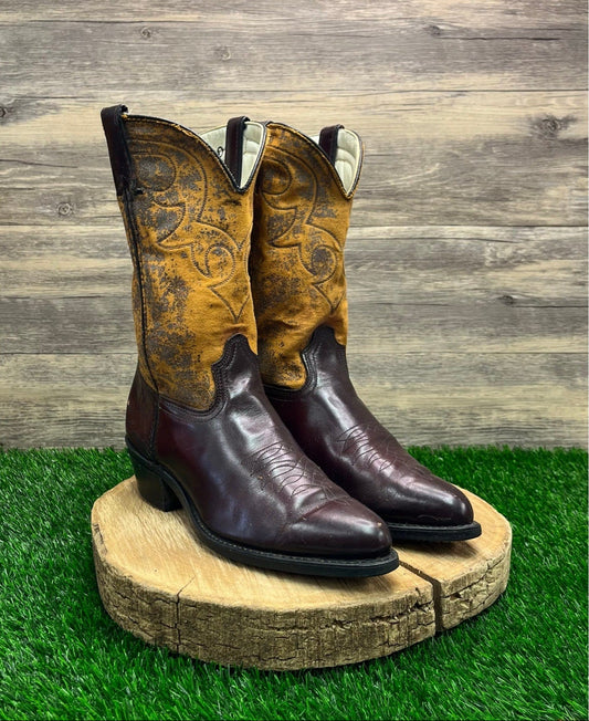 Durango Men - Size 10EE - Vintage Brown Cowboy Boots Style 07084