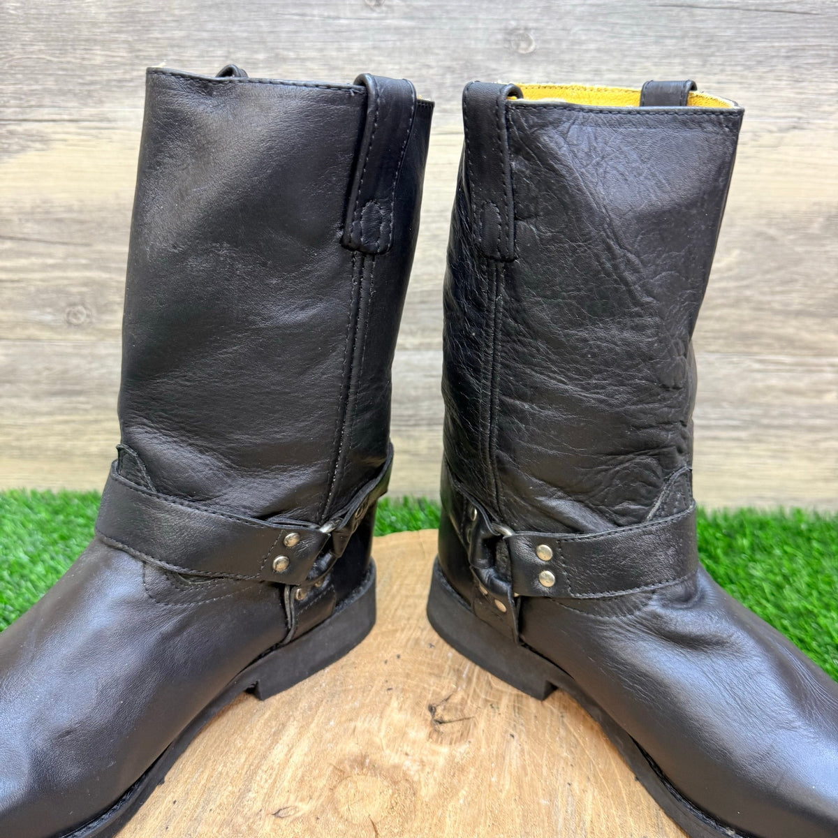 Smoky Mountain Youth - Size 5D - Black Harness Moto Cowboy Boots 2405