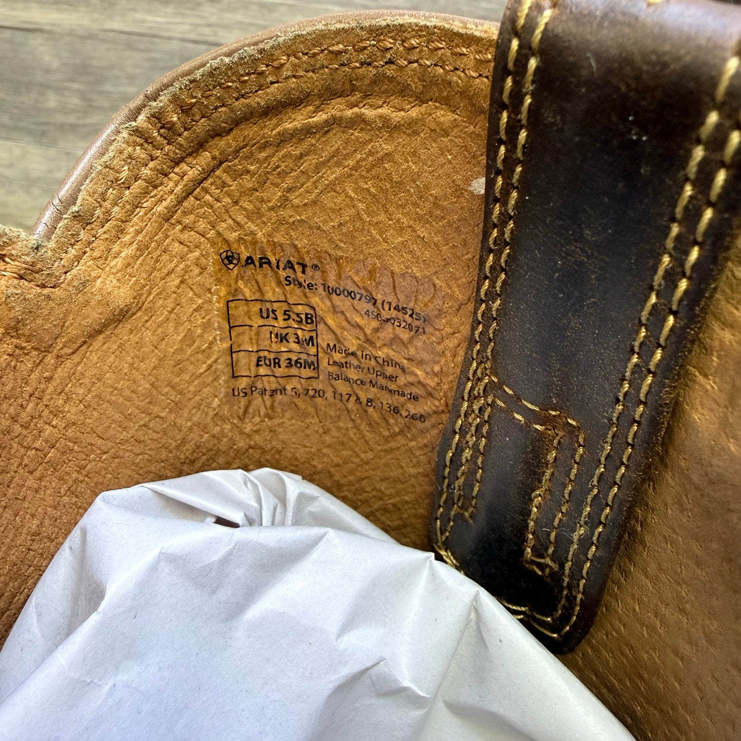Ariat Women - Size 5.5B - Brown Heritage Roper Cowboy Boots 10000797