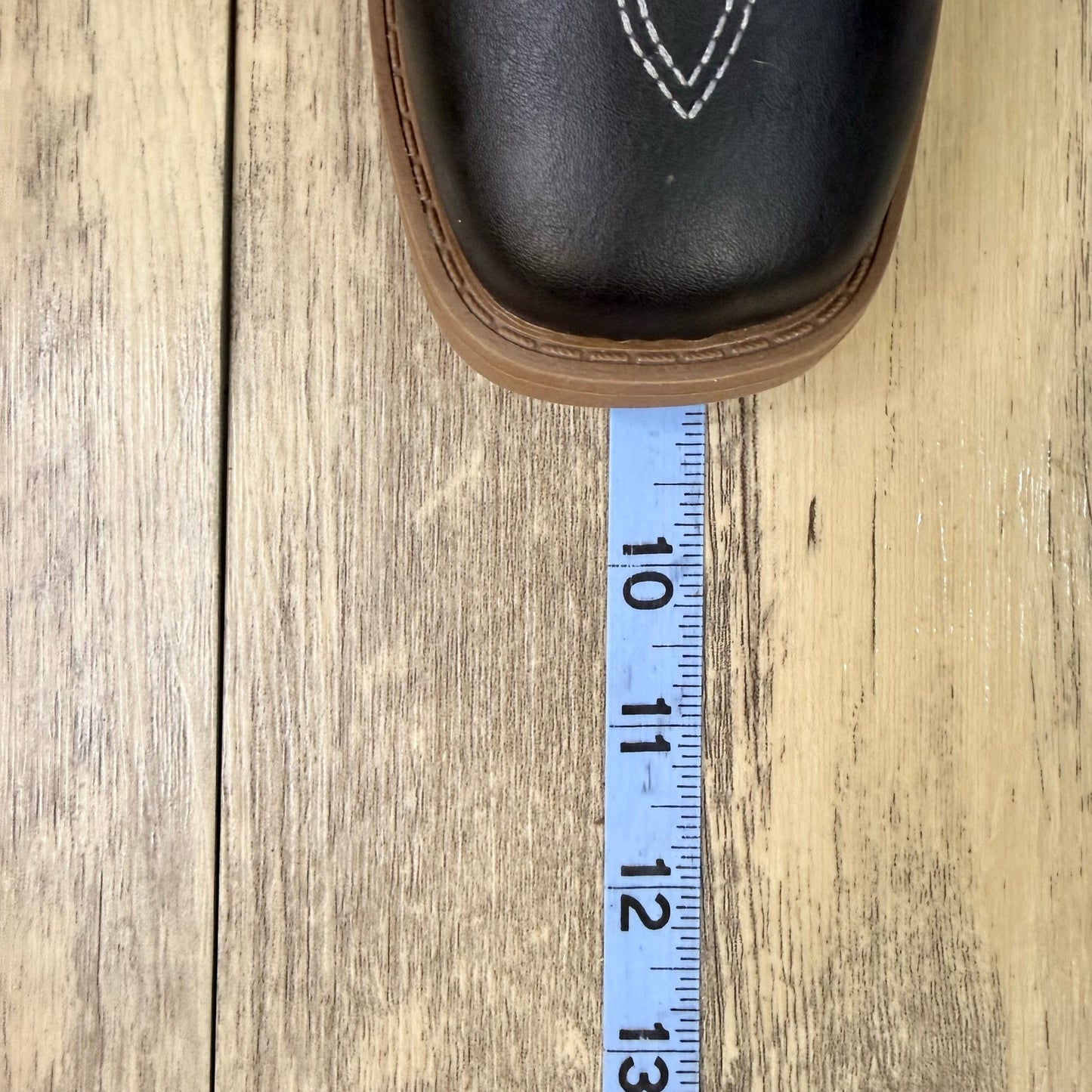 NEW Pawz Youth - Size 2 - Black Western Faux Leather Cowboy Boots