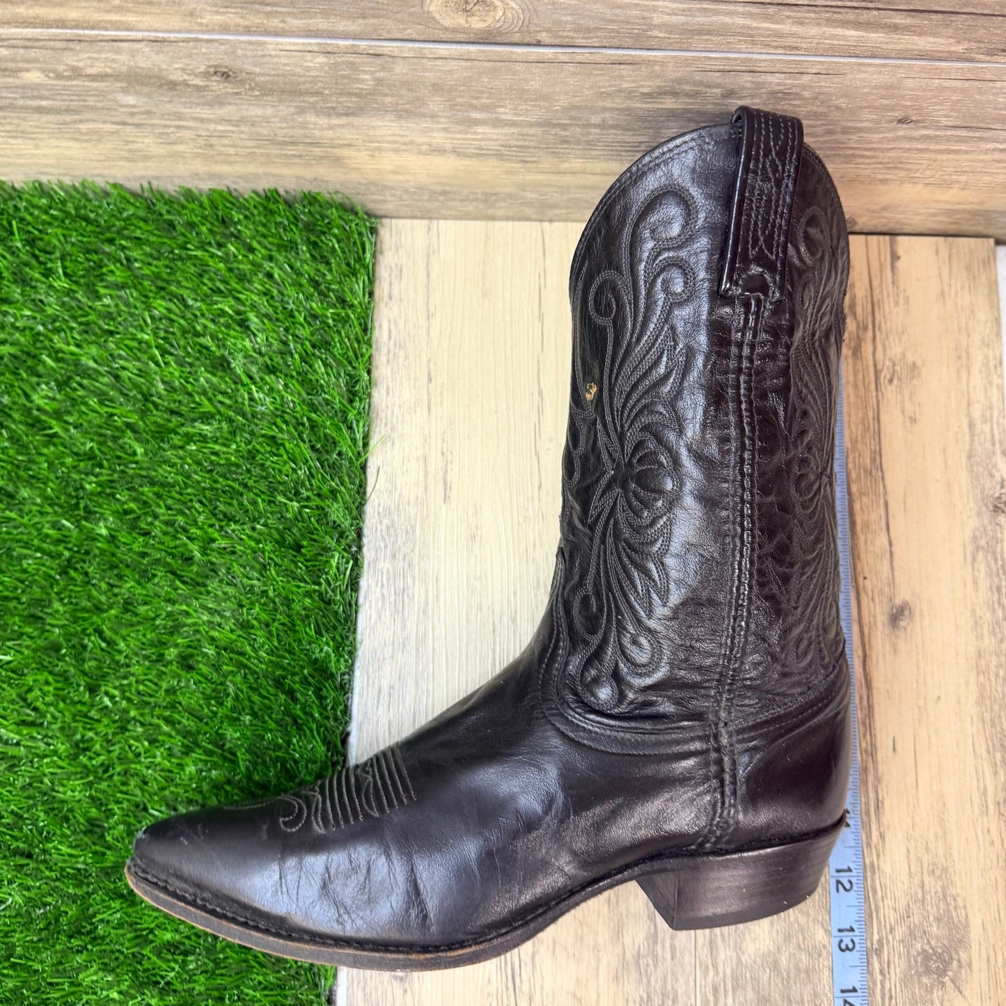 Dan Post Women - Size 10M - Vintage Black Western Cowboy Boots 9696