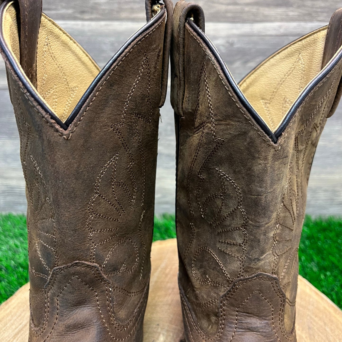 Masterson Youth - Size 1.5M - Brown Cowboy Boots Style RB2000