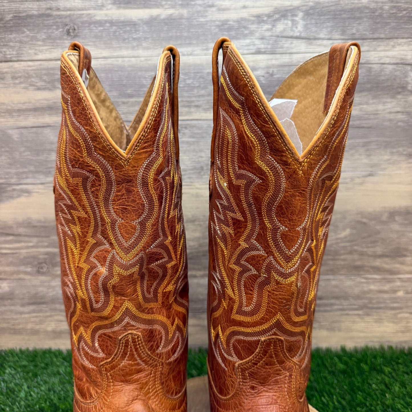 El Presidente Men - Size 13.5D - Bronze Gold Collection Western Cowboy Boots