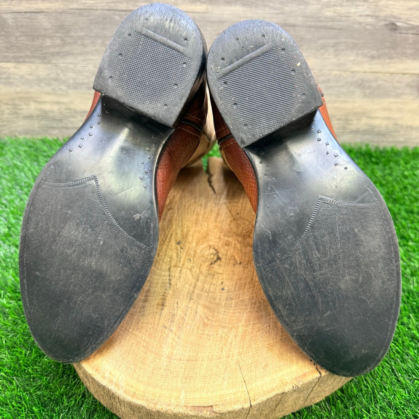 Pocono Western Youth - Size 4.5 - Tan / Cream Cowboy Boots V-1823