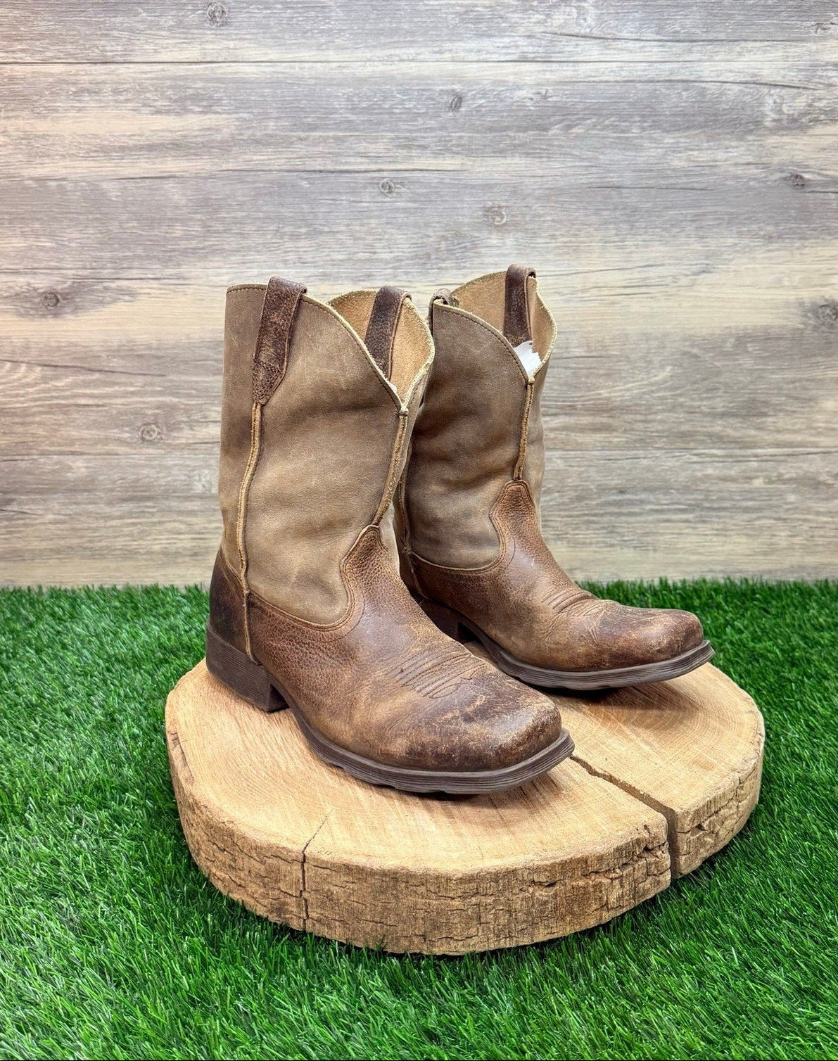 Ariat Youth - Size 4.5 - Brown Wiggle Room Cowboy Boots 10007602