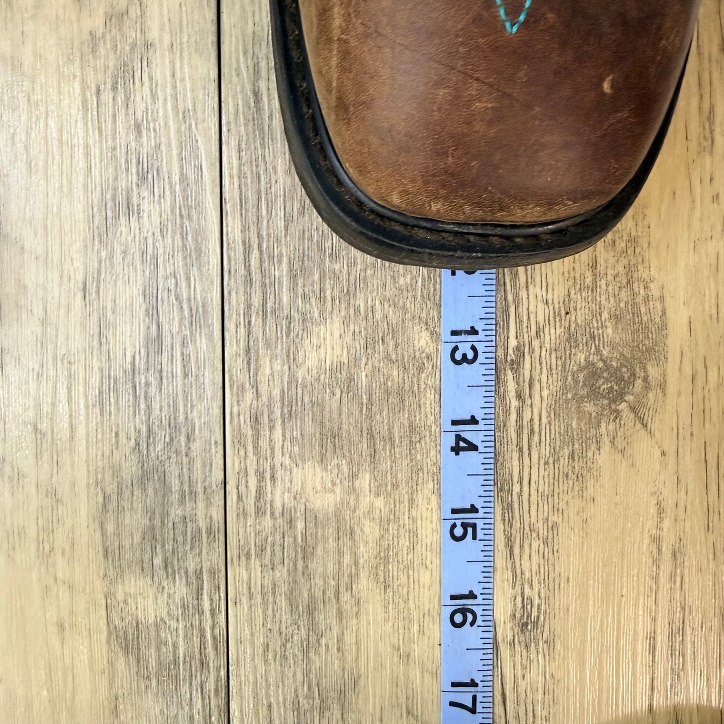JB Dillon Men - Size 9D - Brown/Green Square Toe Western Cowboy Boots JBR1115D