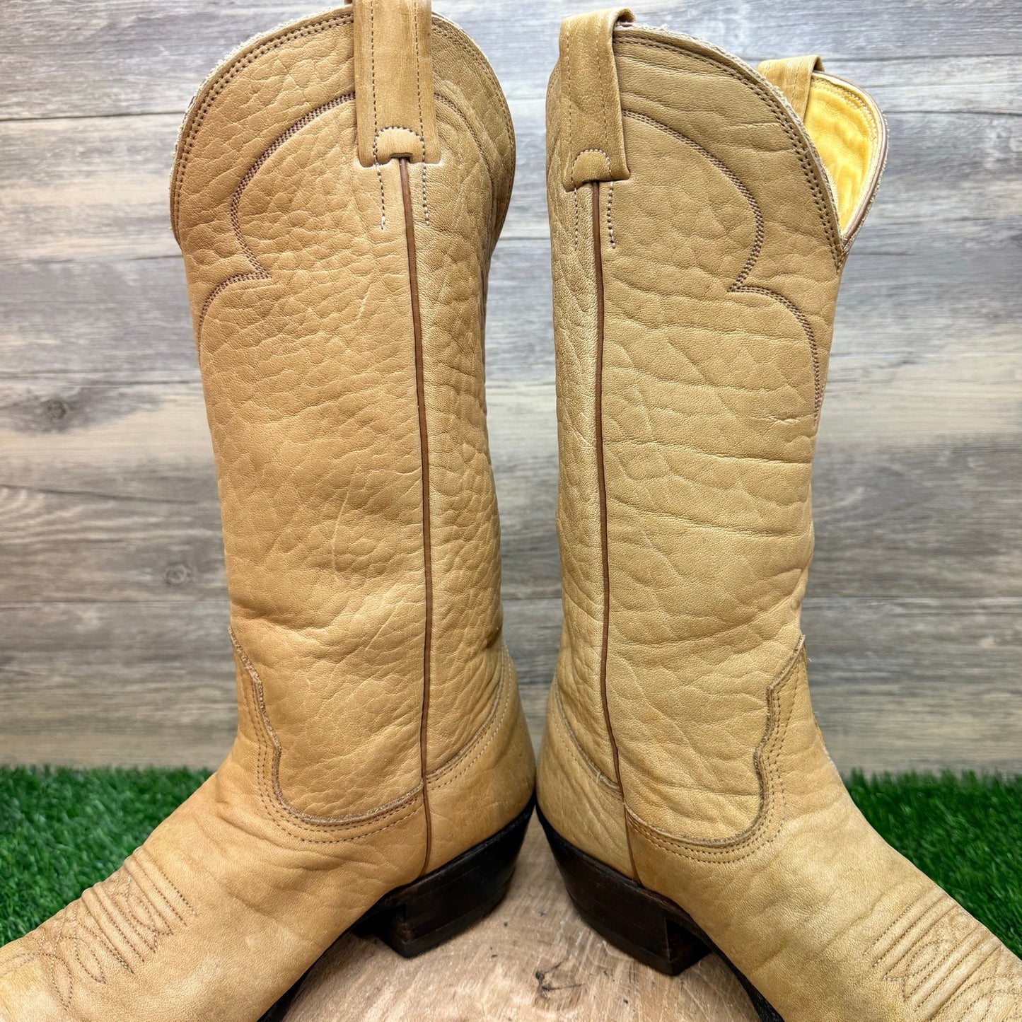 Nocona Men - Size 8D - Vintage Sand Leather  Western Cowboy Boots 403