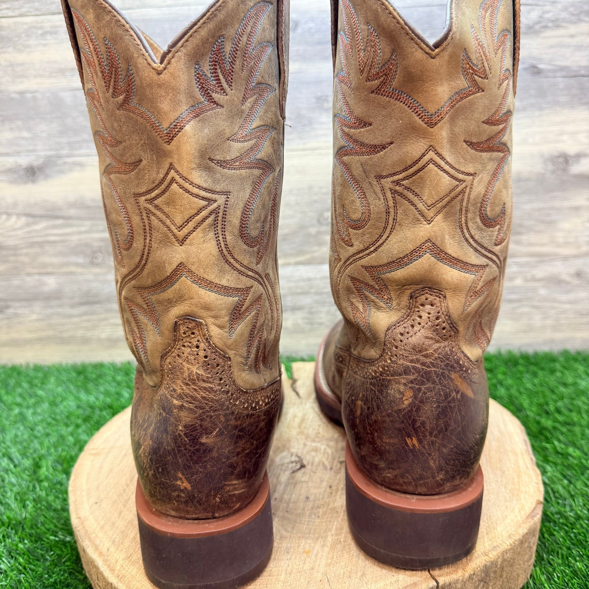 Ariat Men - Size 9.5D - Brown Heritage Crepe Western Cowboy Boots 10002559