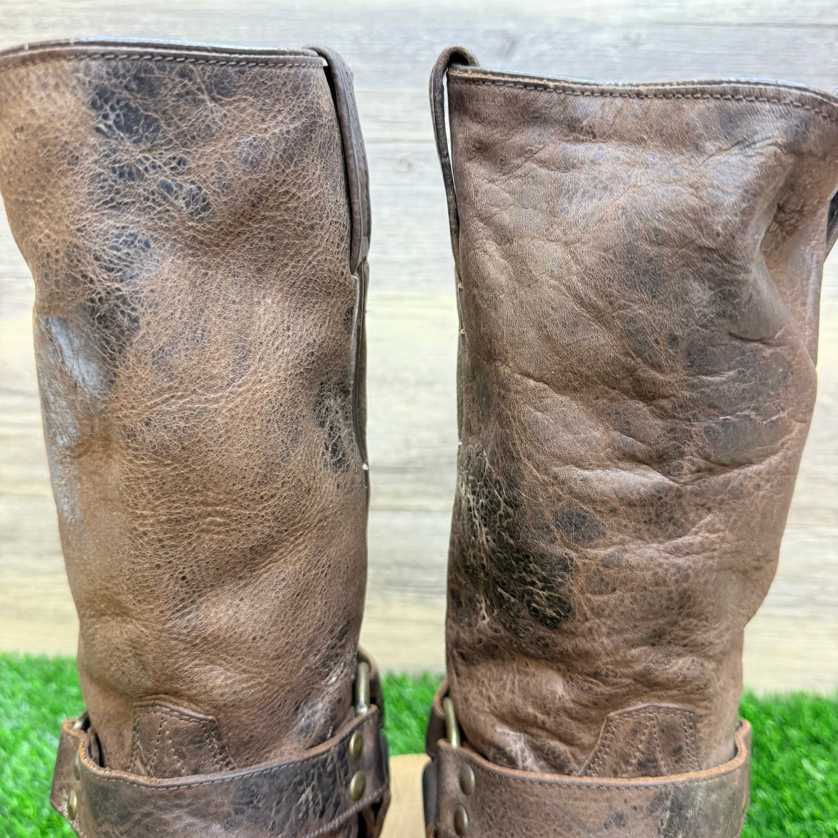 Harley Davidson Men - Size 9.5M - Brown Harness Moto Boots D93220