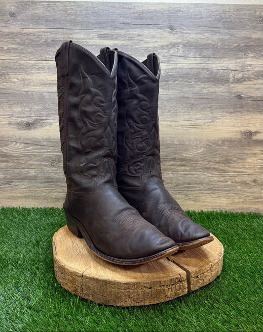 Old West Men - Size 13EE - Dark Brown Western Cowboy Boots Style SCM3051