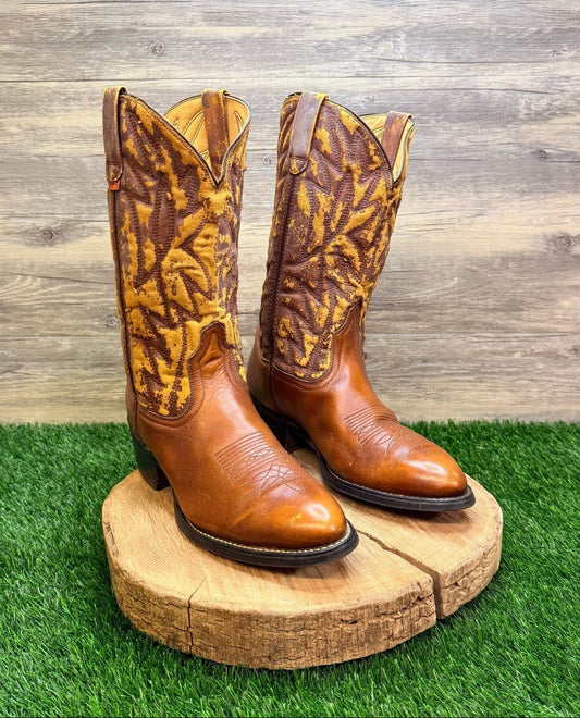 Levi’s Men - Size 10.5M - Vintage Tan Western Cowboy Boots 04782