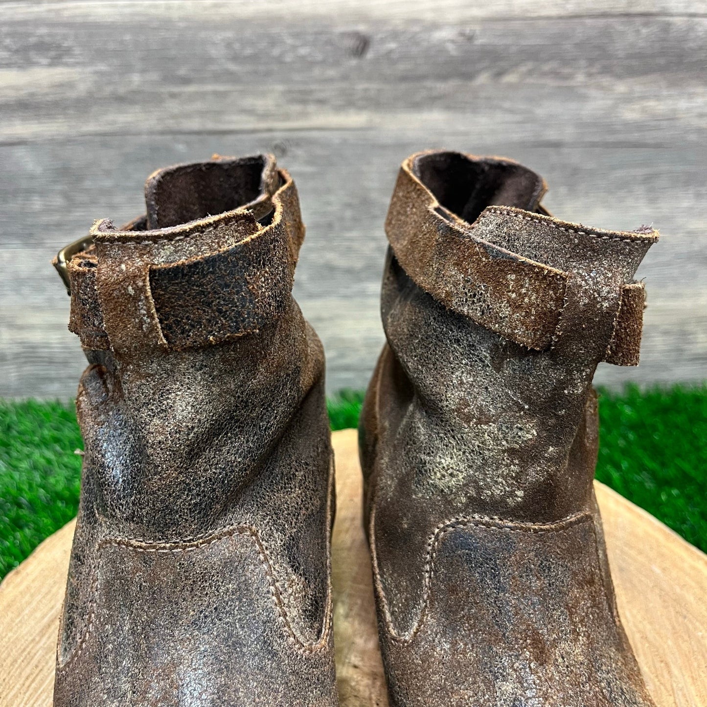 Diba True Women - Size 8.5 - Distressed Brown Ankle Boots