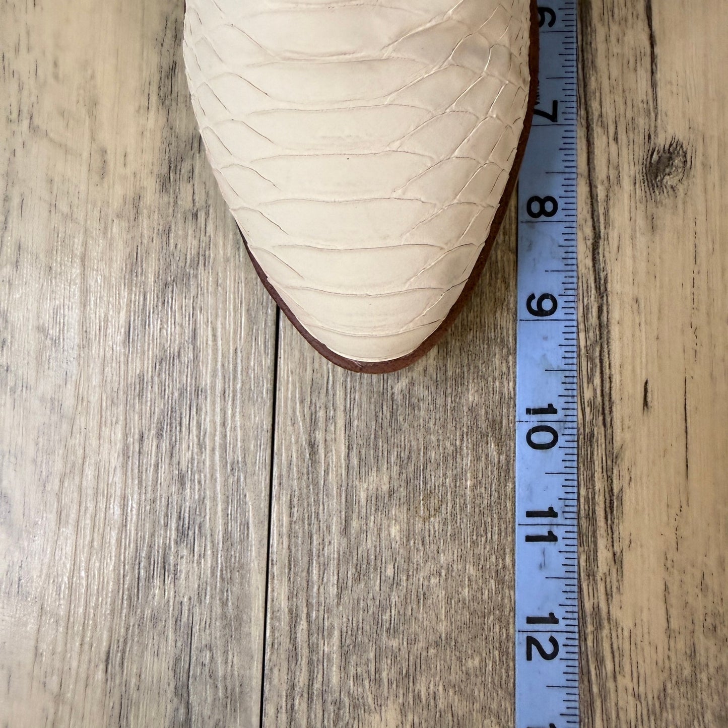 MIA Women - Size 7 - Off White Ankle Faux Leather Zipper Boots MH1385