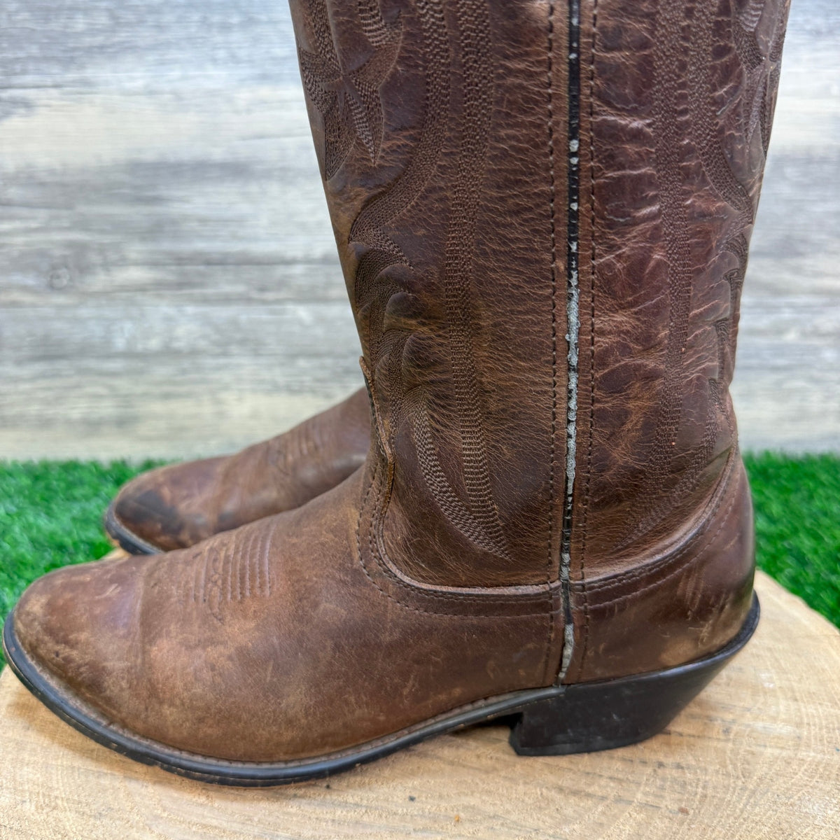 Red Head Women - Size 7.5M - Brown Western Cowboy Boots Style 55347