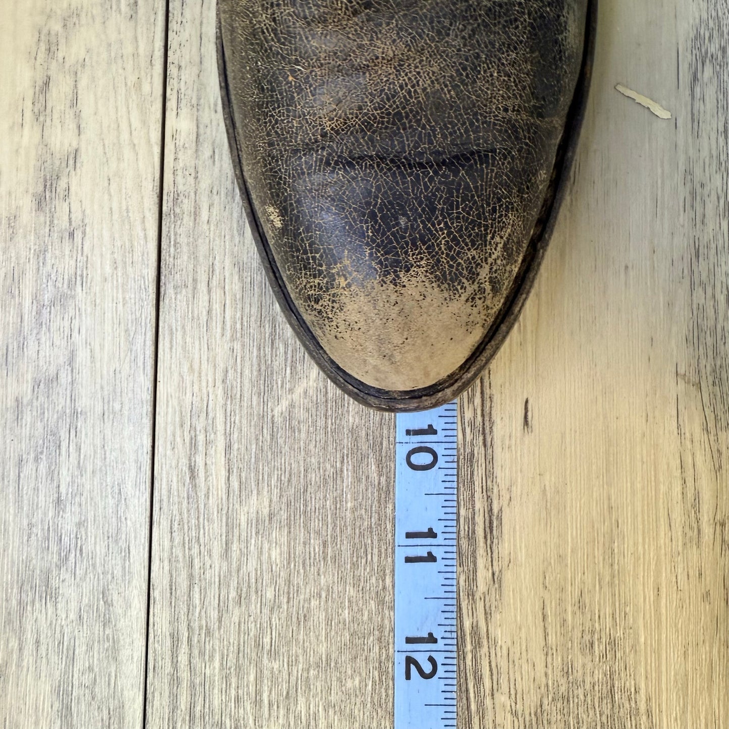 Old West Women - Size 5.5 - Distressed Black Zipper Boots 18152