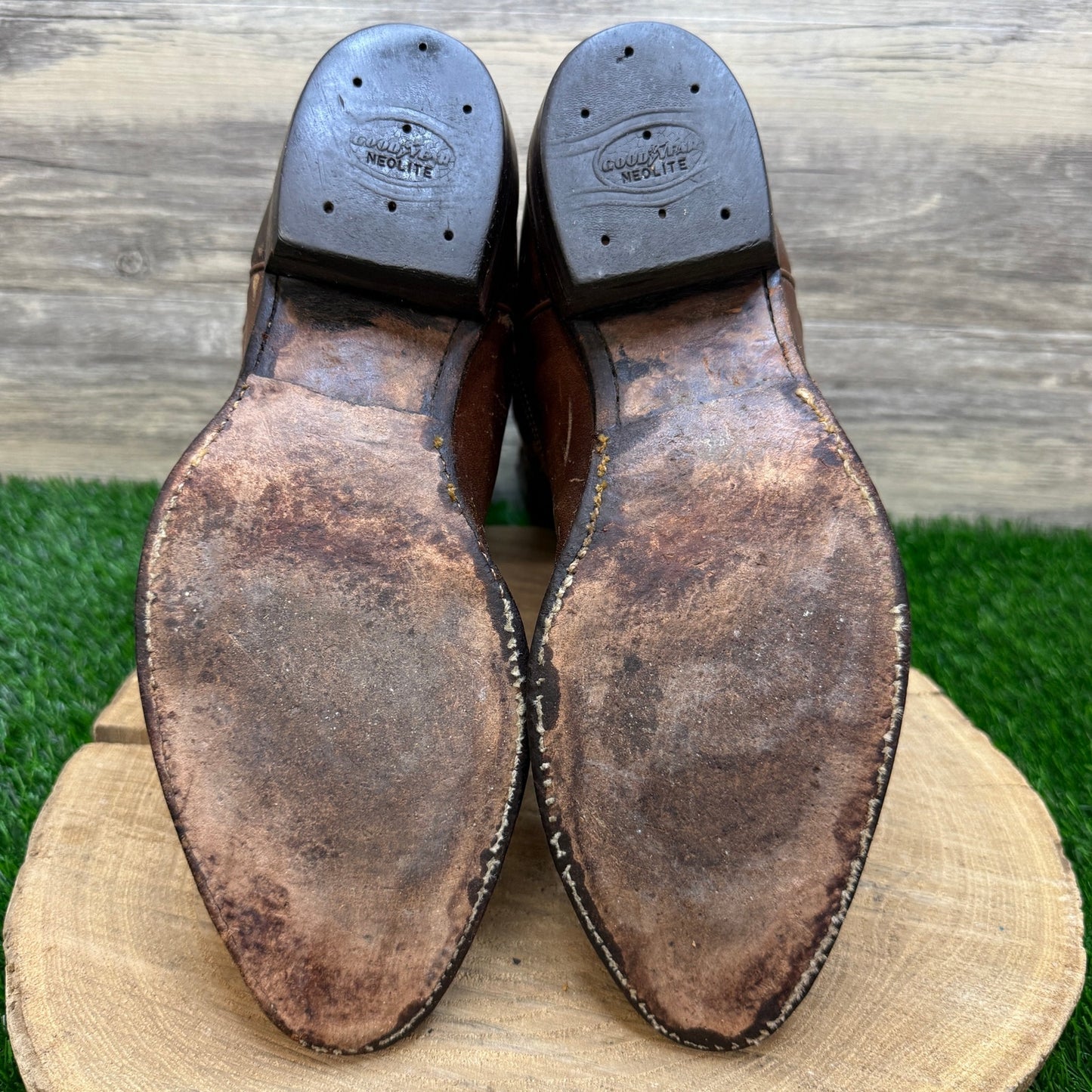 Justin Men - Size 8.5EE - Tan Western Cowboy Boots Style 2421