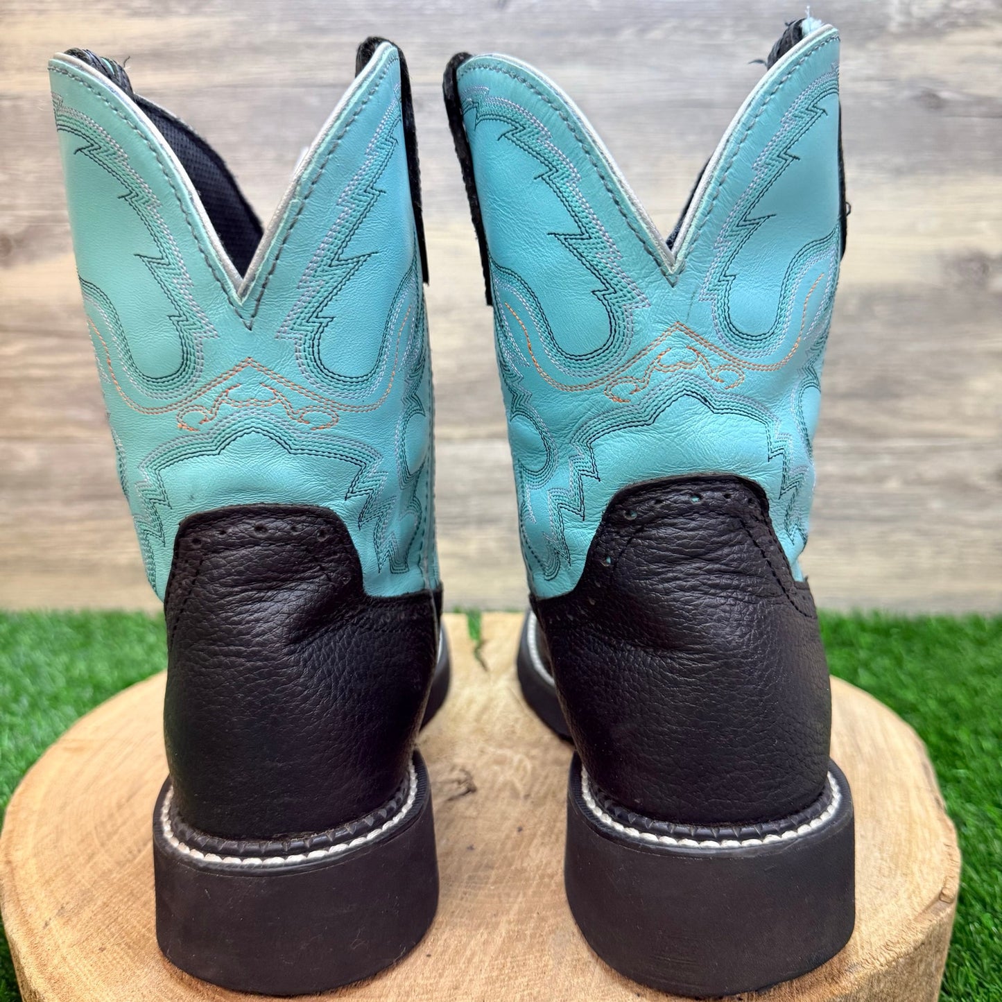 Justin Gypsy Women - Size 8.5B - Blue / Black Western Cowboy Boots L9905