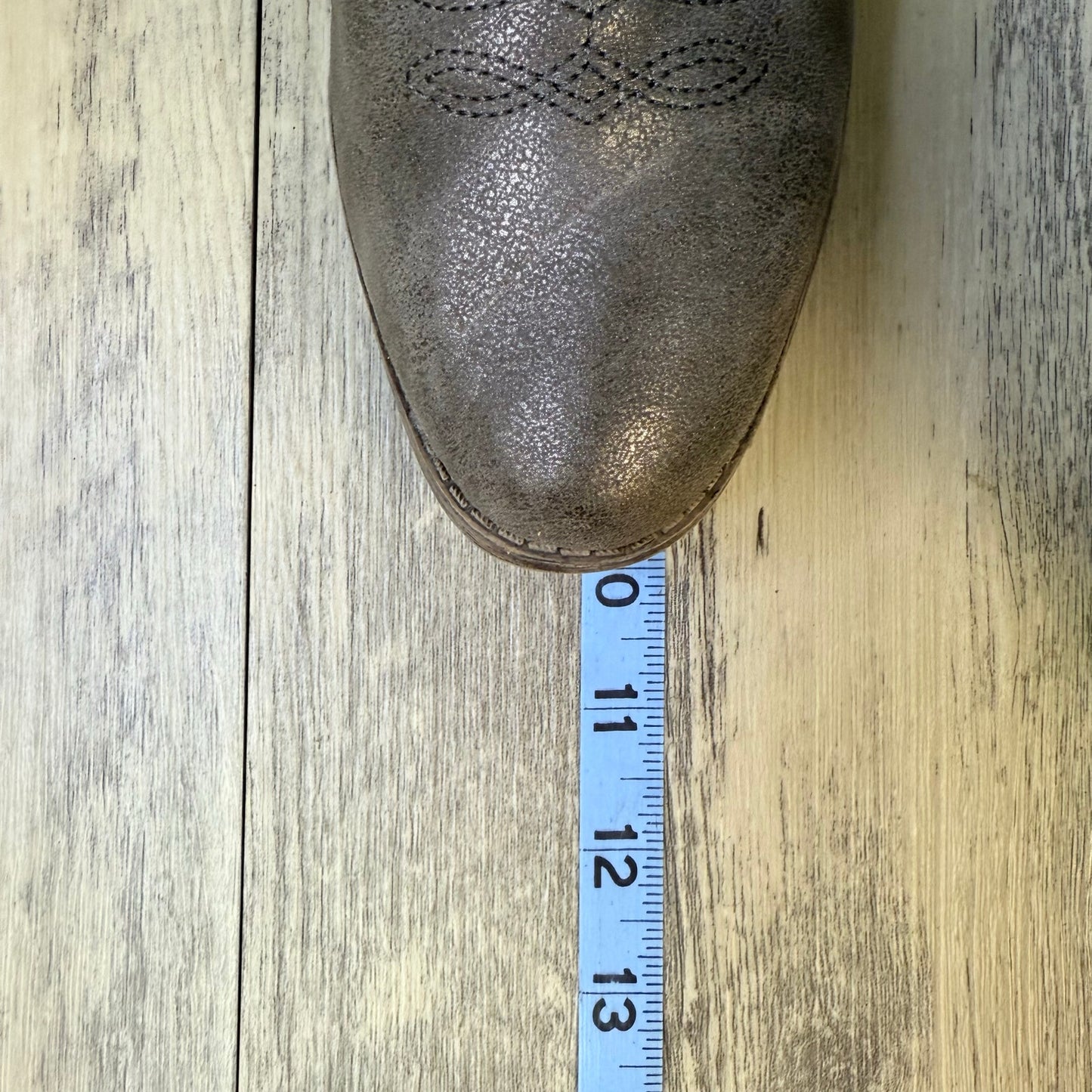 Rampage Women - Size 7.5 - Metallic Faux Leather Tall Cowboy Boots Telula