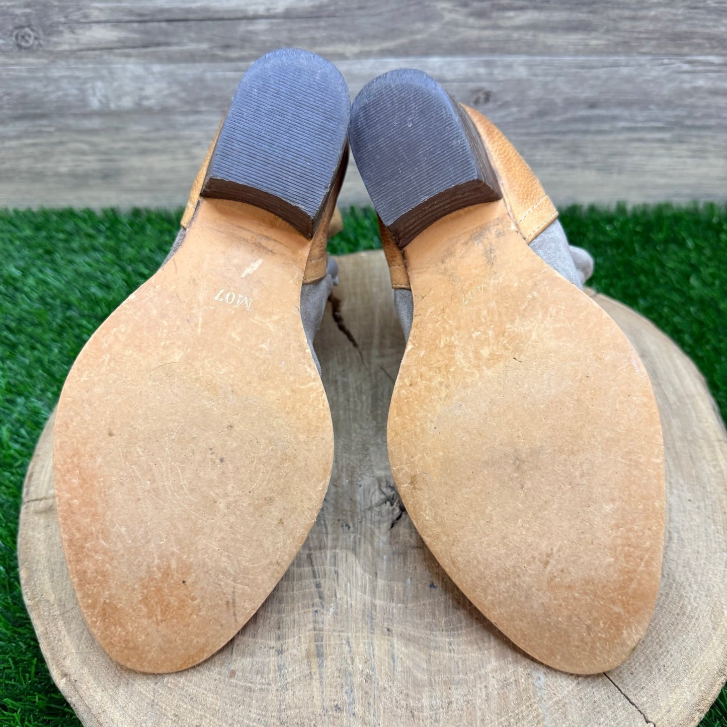Diba True Women - Size 7M - Gray / Tan Suede Ankle Boots Stop By