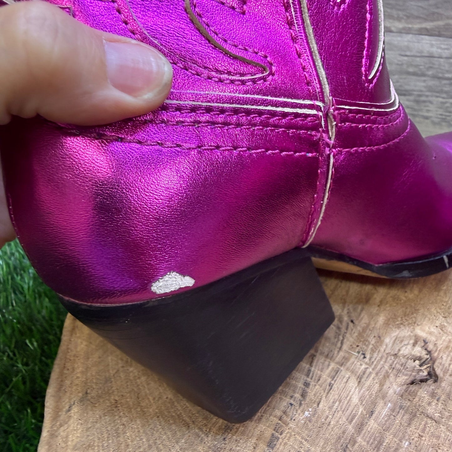 Dolce Vita Women - Size 7.5 - Hot Pink Faux Leather Boots