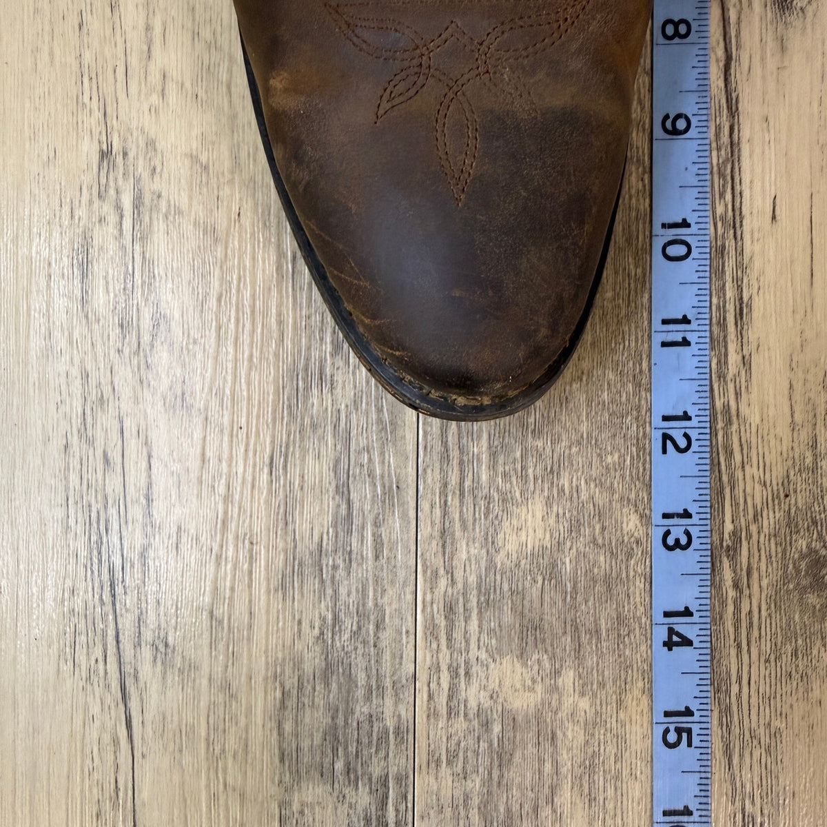 Masterson Women - Size 12M - Brown Embroidered Leather Cowboy Boots Style RB7440