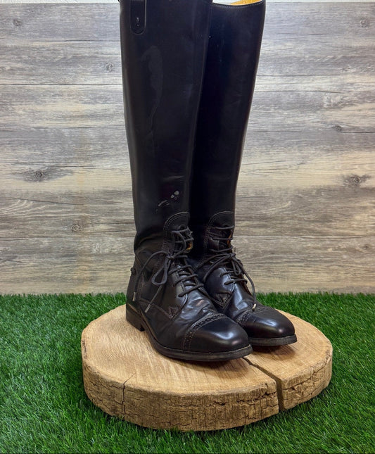 Tuff Rider Women - Size 7 - Black Leather Tall Riding Boots Style 30085